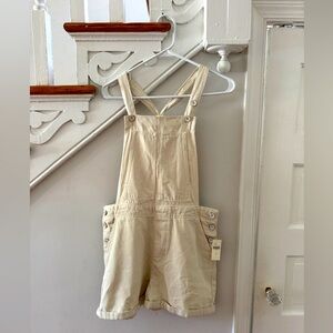 Pilcro Ivory Short Overalls